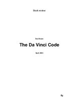 Конспект 'Book Review "The Da Vinci Code"', 1.