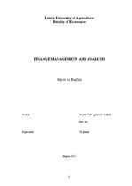 Реферат 'Finance Management and Analysis', 1.