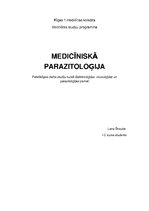 Конспект 'Medicīniskā parazitoloģija', 1.