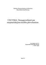 Реферат 'UNCITRAL - paraugnoteikumi par starptautiskajiem kredītu pārvedumiem', 1.