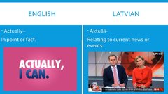 Презентация 'English-Latvian False Friends', 3.