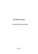 Эссе 'Viesnīca "Reval Hotel Latvija"', 1.