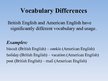 Реферат 'Differences between British and American English', 7.