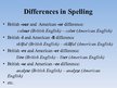 Реферат 'Differences between British and American English', 8.