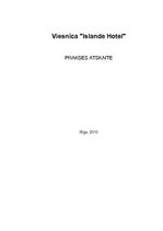 Отчёт по практике 'Prakse viesnīcā "Islande Hotel"', 1.
