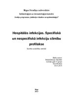 Реферат 'Hospitālās infekcijas. Specifiskā un nespecifiskā infekciju slimību profilakse', 1.