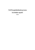 Реферат 'NATO paplašināšanās procesa teorētiskie aspekti', 1.