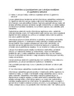 Конспект 'Atbildes uz jautājumiem par Latvijas medijiem 21.gadsimta sākumā', 1.