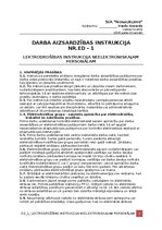 Образец документа 'Elektrodrošības instrukcija neelektroniskajam personālam', 1.