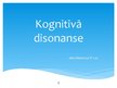 Презентация 'Kognitīvā disonanse', 1.