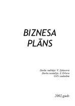 Реферат 'Biznesa plāns', 1.