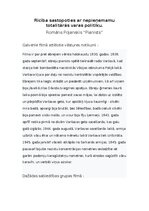 Эссе 'Romāns Poļanskis “Pianists” (filma)', 1.