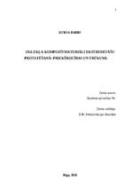 Реферат 'Oglekļa kompozītmateriāli ekstremitāšu protezēšanā: priekšrocības un trūkumi', 1.
