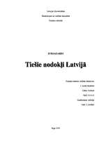 Реферат 'Tiešie nodokļi Latvijā', 1.