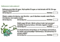 Образец документа 'Matemātika ar Pokēmoniem', 4.