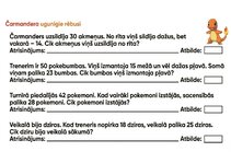 Образец документа 'Matemātika ar Pokēmoniem', 5.