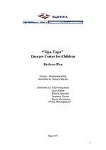 Бизнес план 'Business Plan "Tipu Tapu" - Daycare Center for Children', 1.