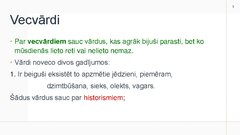 Презентация 'Vārdu krājuma vēsturiskais mainīgums', 3.