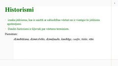 Презентация 'Vārdu krājuma vēsturiskais mainīgums', 5.