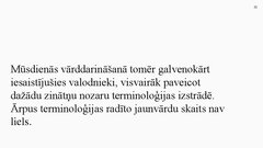 Презентация 'Vārdu krājuma vēsturiskais mainīgums', 25.