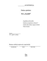 Отчёт по практике 'Prakses pārskats SIA "Sarmīši"', 1.