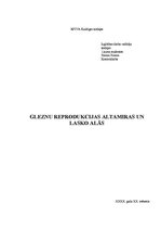 Конспект 'Gleznu reprodukcijas Altamiras un Lasko alās', 1.
