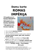 Конспект 'Romas Impērija', 1.