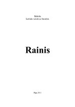 Реферат 'Rainis', 1.