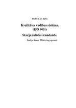 Конспект 'Starptautiskais standarts ISO 900', 1.