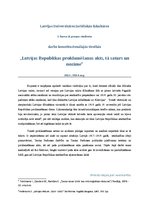 Реферат 'Latvijas Republikas proklamēšanas akts, tā saturs un nozīme', 1.