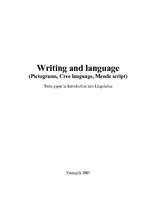 Реферат 'Writing and Language (Pictograms, Cree Language, Mende Script)', 1.
