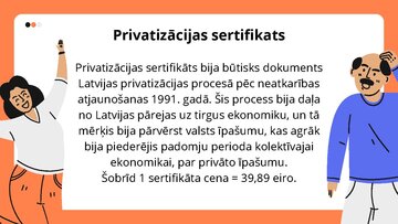 Презентация 'Privatizācija un privatizācijas sertifikats', 4.