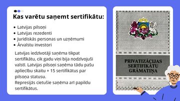 Презентация 'Privatizācija un privatizācijas sertifikats', 6.