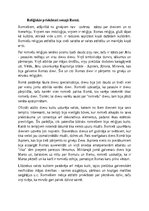 Эссе 'Reliģiskie priekšstati senajā Romā', 1.