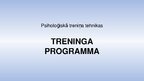Образец документа 'Psiholoģiskā treniņa tehnikas - Treninga programma', 22.
