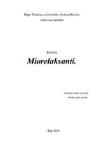 Конспект 'Miorelaksanti', 1.