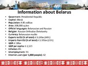 Презентация 'The Republic of Belarus and the European Union Partnership', 2.