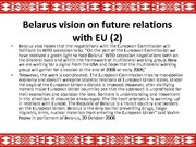Презентация 'The Republic of Belarus and the European Union Partnership', 8.