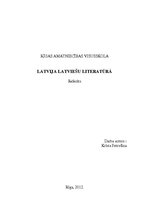 Реферат 'Latvija latviešu literatūrā', 1.