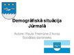 Презентация 'Demogrāfiskā situācija Jūrmalā', 1.