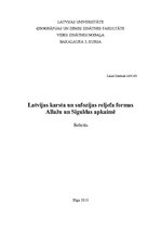 Реферат 'Latvijas karsta un sufozijas reljefa formas Allažu un Siguldas apkaimē', 1.