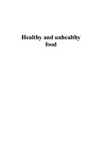Конспект 'Healthy and Unhealthy Food', 1.