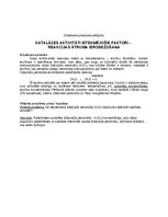 Реферат 'Katalāzes aktivitāti ietekmējošie faktori – reakcijas ātruma ierobežošana', 1.