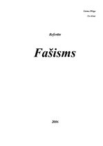 Реферат 'Fašisms', 1.