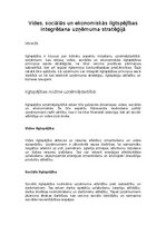 Конспект 'Vides, sociālās un ekonomiskās ilgtspējības integrēšana uzņēmuma stratēģijā', 1.