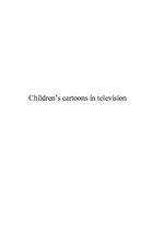 Эссе 'Children's Cartoons in Television', 3.