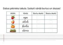 Презентация 'Latviešu valodas uzdevumi 1. klasei', 6.