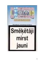 Реферат 'Smēķēšana - sociāla problēma Latvijā', 20.