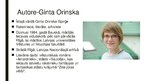 Презентация 'Jaunākā literatūra. Gintas Orinskas vešturiska romāna "Ienaidnieki" analīze, pre', 2.