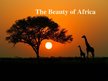 Презентация 'The Beauty of Africa', 1.